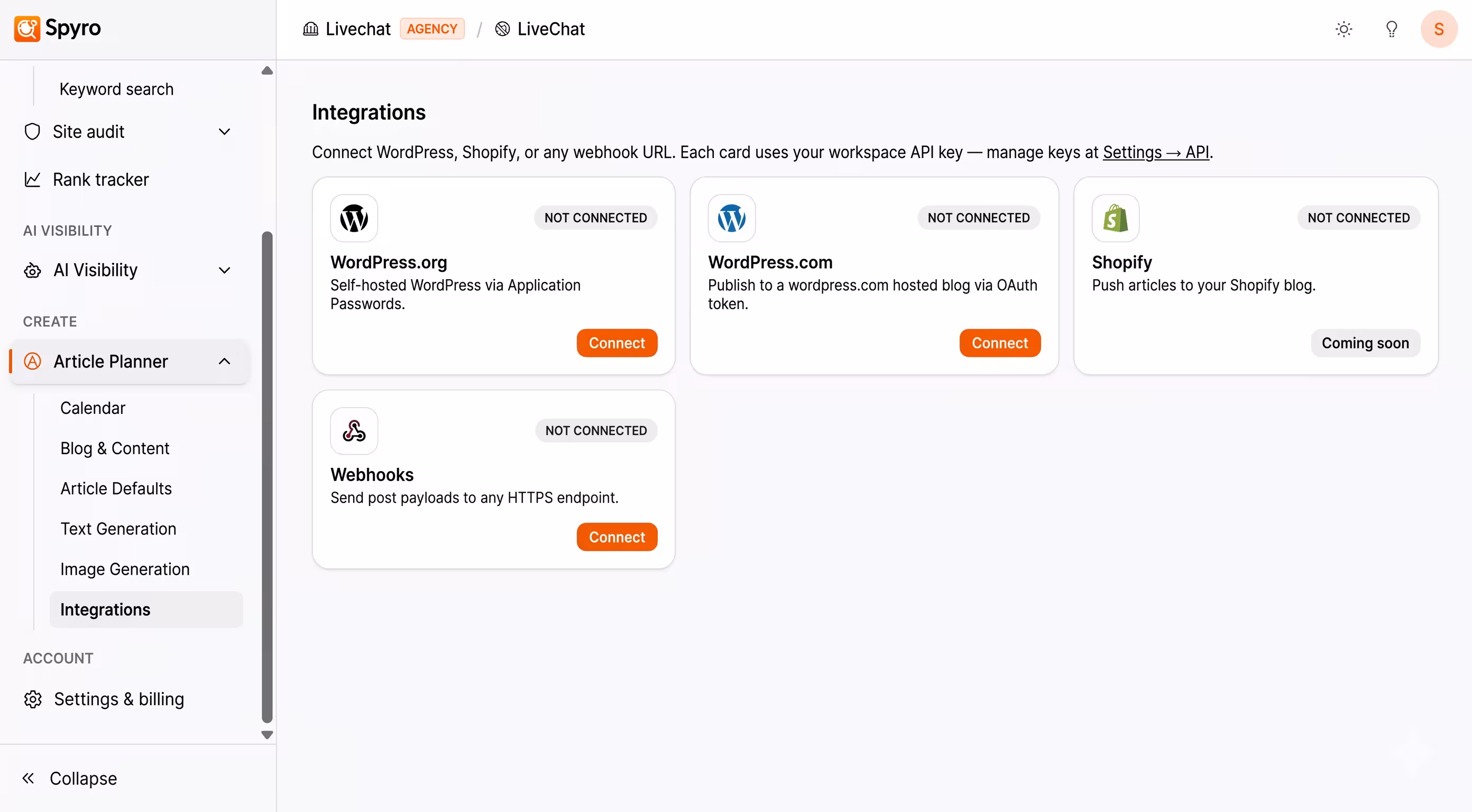 Publish Without Touching It, Spyro product screenshot