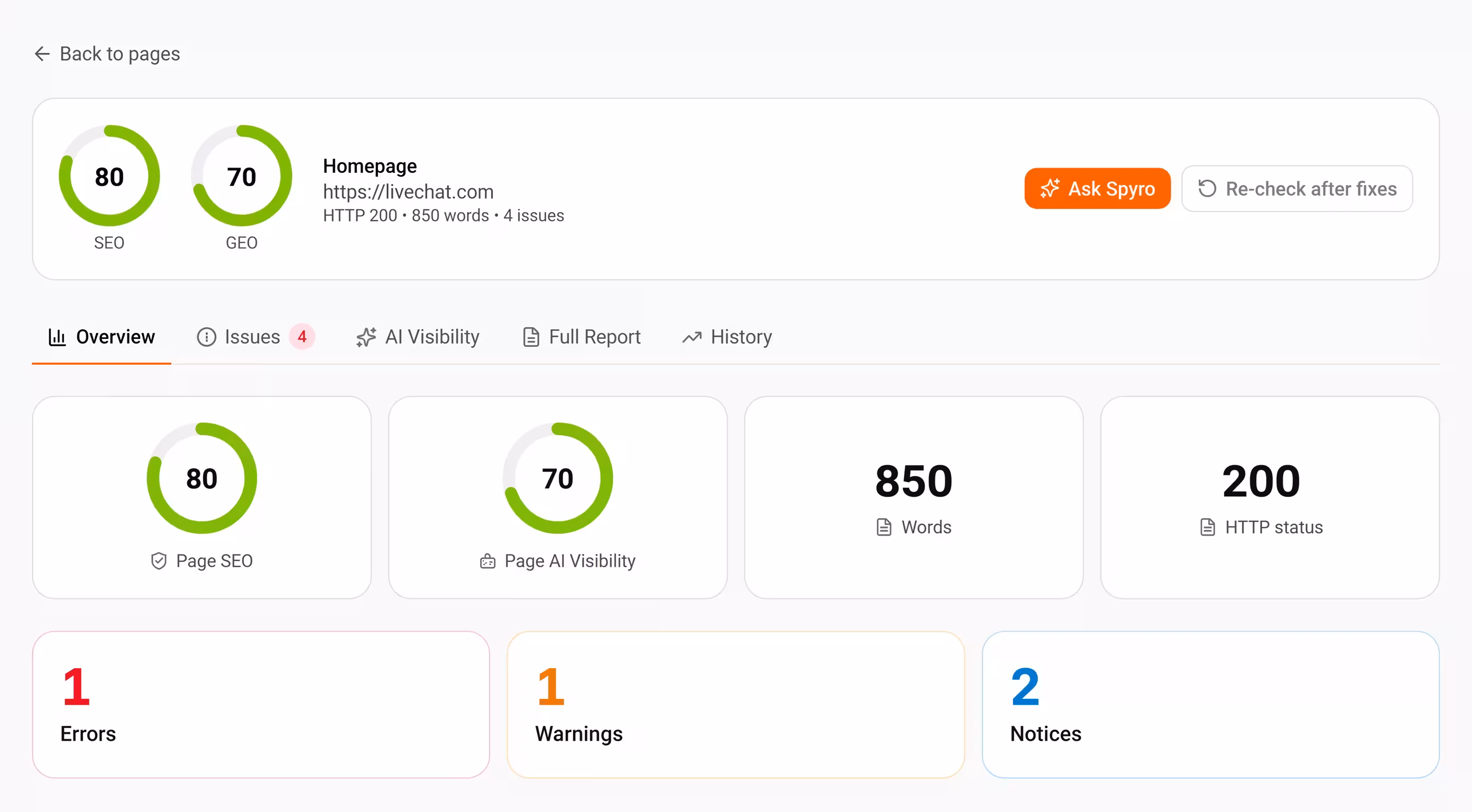 See Where You Stand on Google and AI, Spyro product screenshot